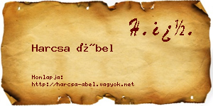 Harcsa Ábel névjegykártya